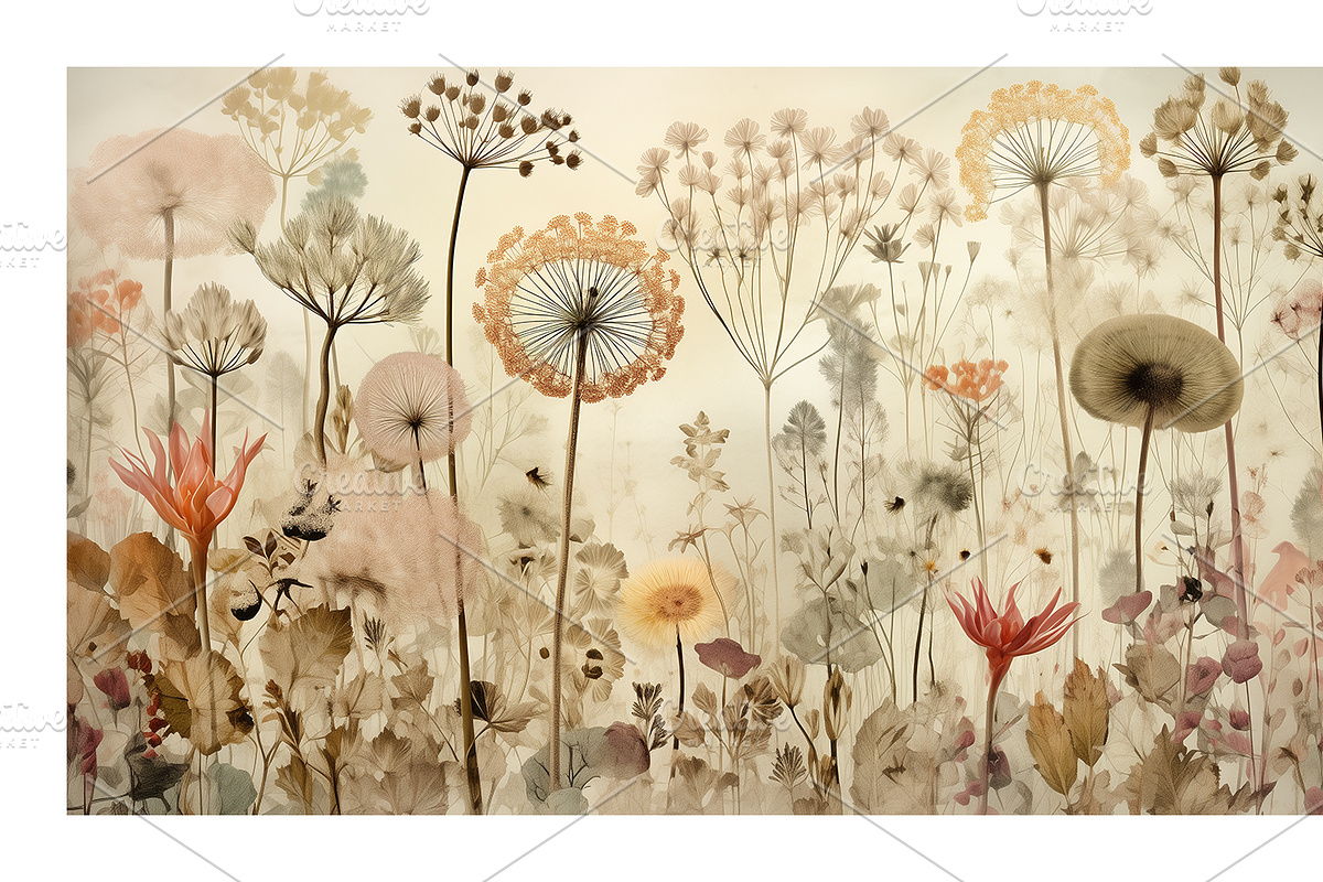 Zewe Collection · Retro Flowerscapes, a Decorative Illustration by milatovar (Photo 16 of 16)