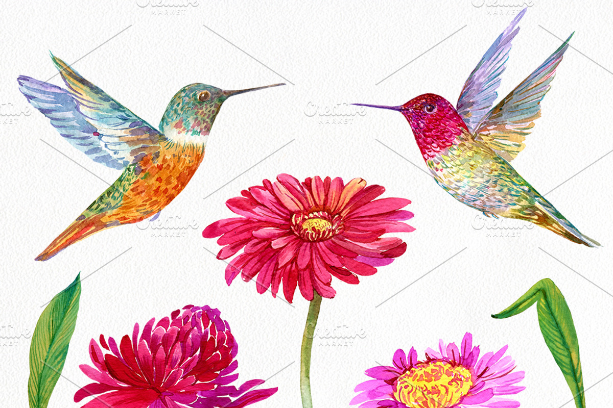 tropical paradise watercolor, a Background Graphic by MitrushovaArt (Photo 2 of 6)