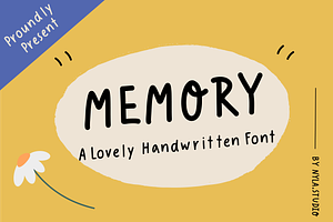 Memory Handwritten Font