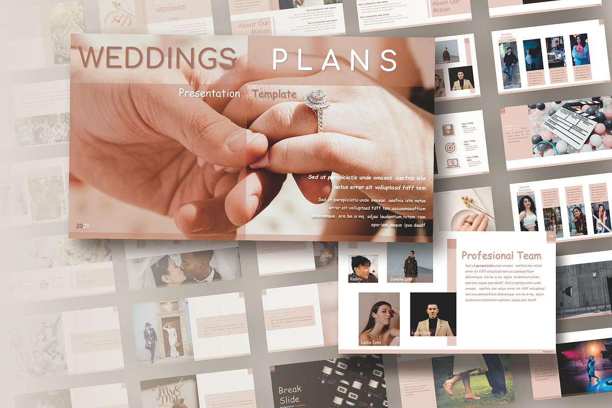Wedding Plans Google Slides Template, a Presentation Template by Aji Gallery (Photo 2 of 5)