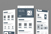 Modern Wireframe Kit for UI UX, a Wireframe Template by MightyDesign (Thumbnail 1 of 9)
