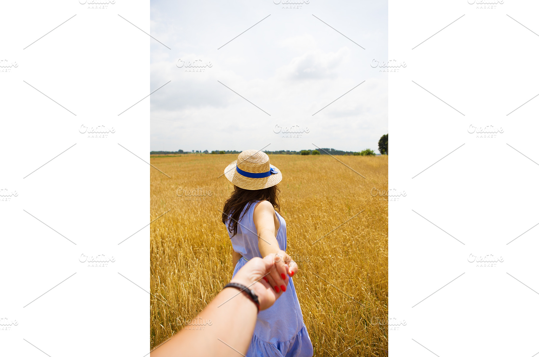 a girl in a blue dress is standing, a Person Photo by Artsaba Family