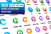 100 User Interface Web Internet, an Icon by Design_Planet (Thumbnail 1 of 4)