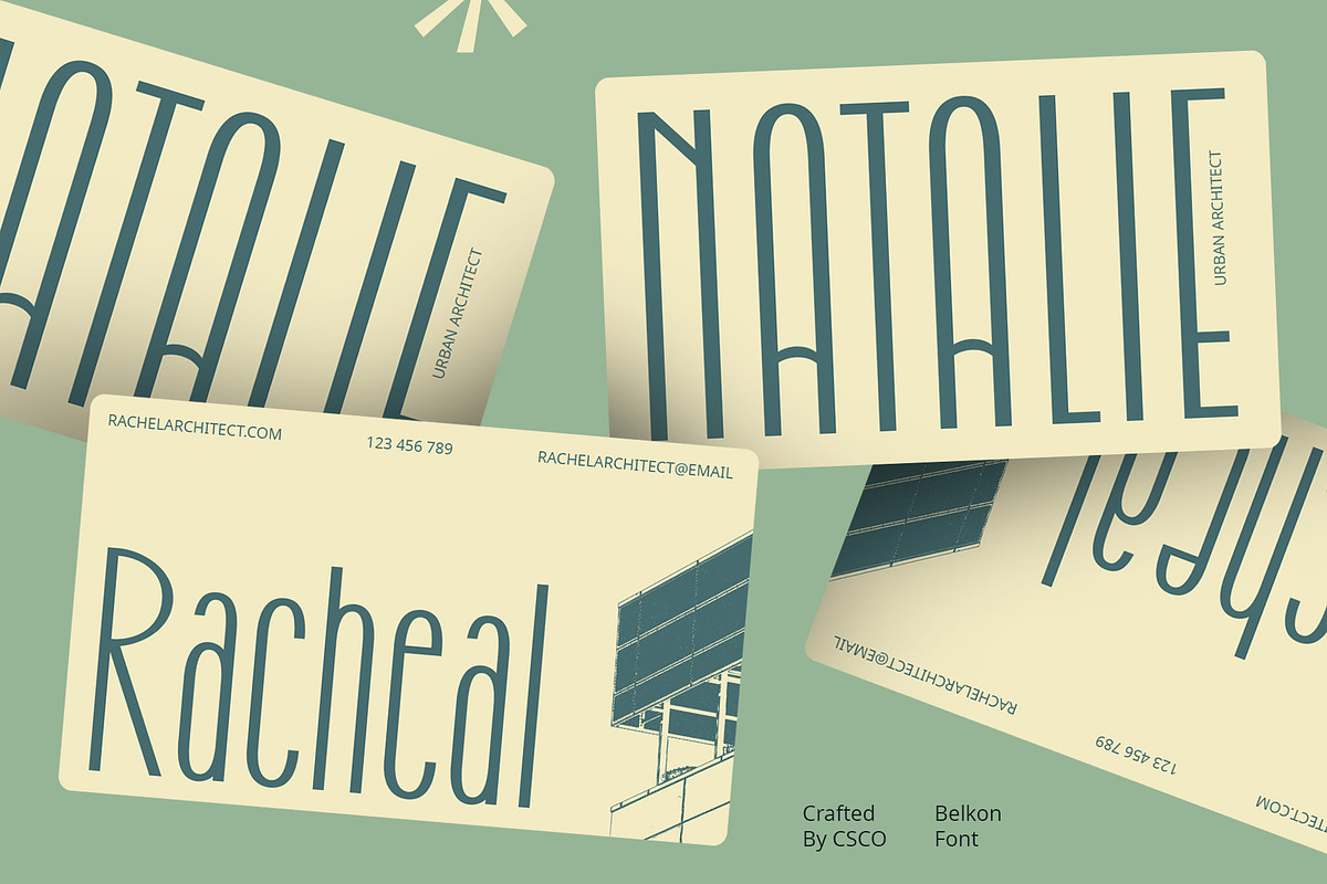Belkon – Art Deco Font, a Sans Serif Font by Craft Supply Co. (Photo 2 of 8)