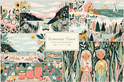 Summer- 395 AI illustrations, a Seasonal Illustration by Pundateam (Thumbnail 1 of 9)