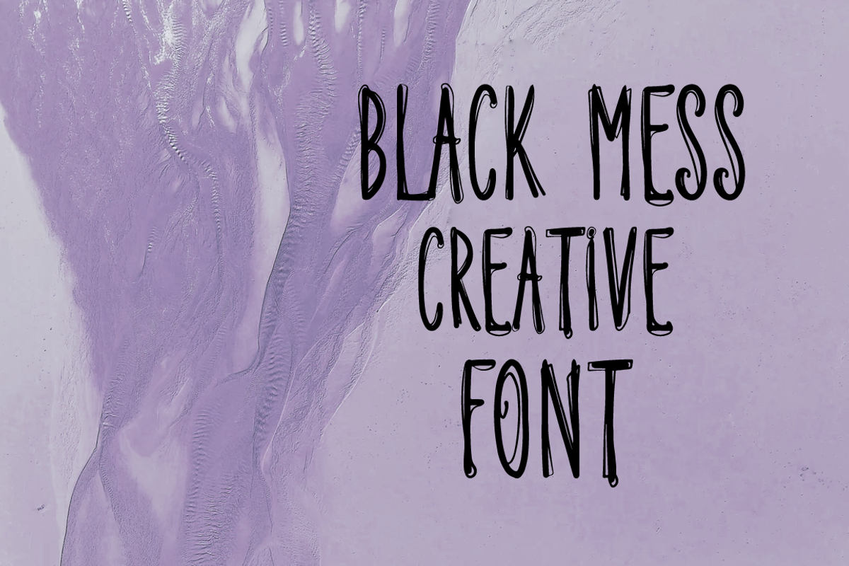 Black Mess - Brutal Creative Font, a Script Font by AntonyChernianu (Photo 6 of 6)