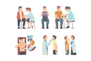 Medical Check-up and Health, a Person Illustration by TopVectors