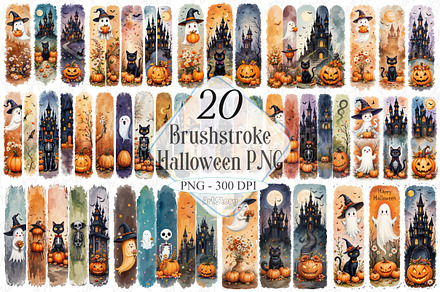 Brushstroke Halloween Clipart