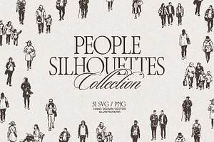 Urban People Silhouette Illustration, a Person Illustration by TheMountBirdStudio