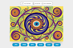 Chaotic swirl and spiral drawing the, a Graphic by SaroStock