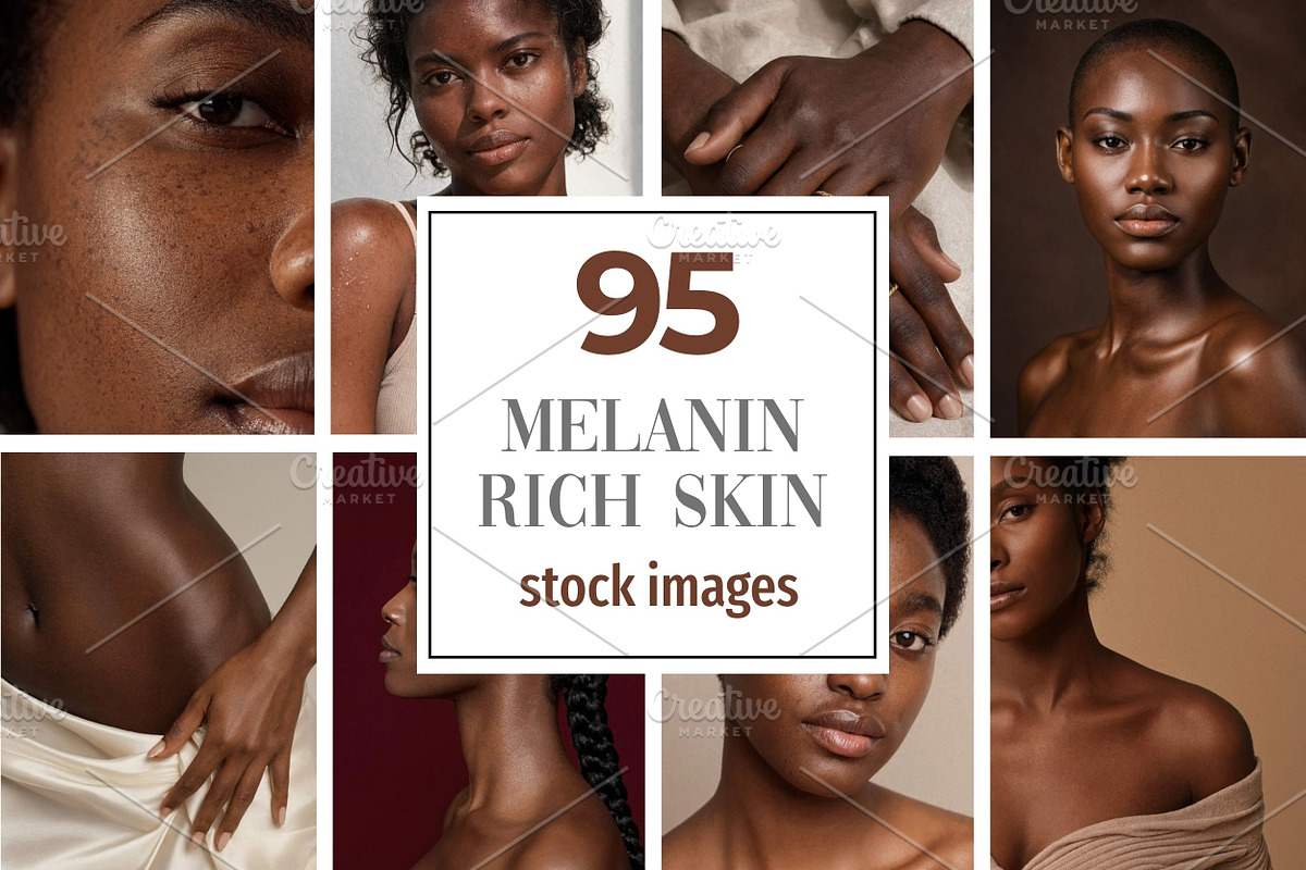 Melanin Rich Skin Stock Photos, a Beauty & Fashion Photo by Selenique Studio (Photo 1 of 10)