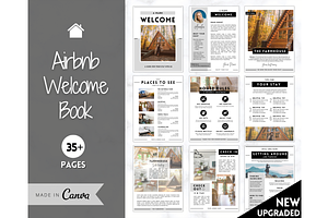 Airbnb Welcome Book Template 35pgs