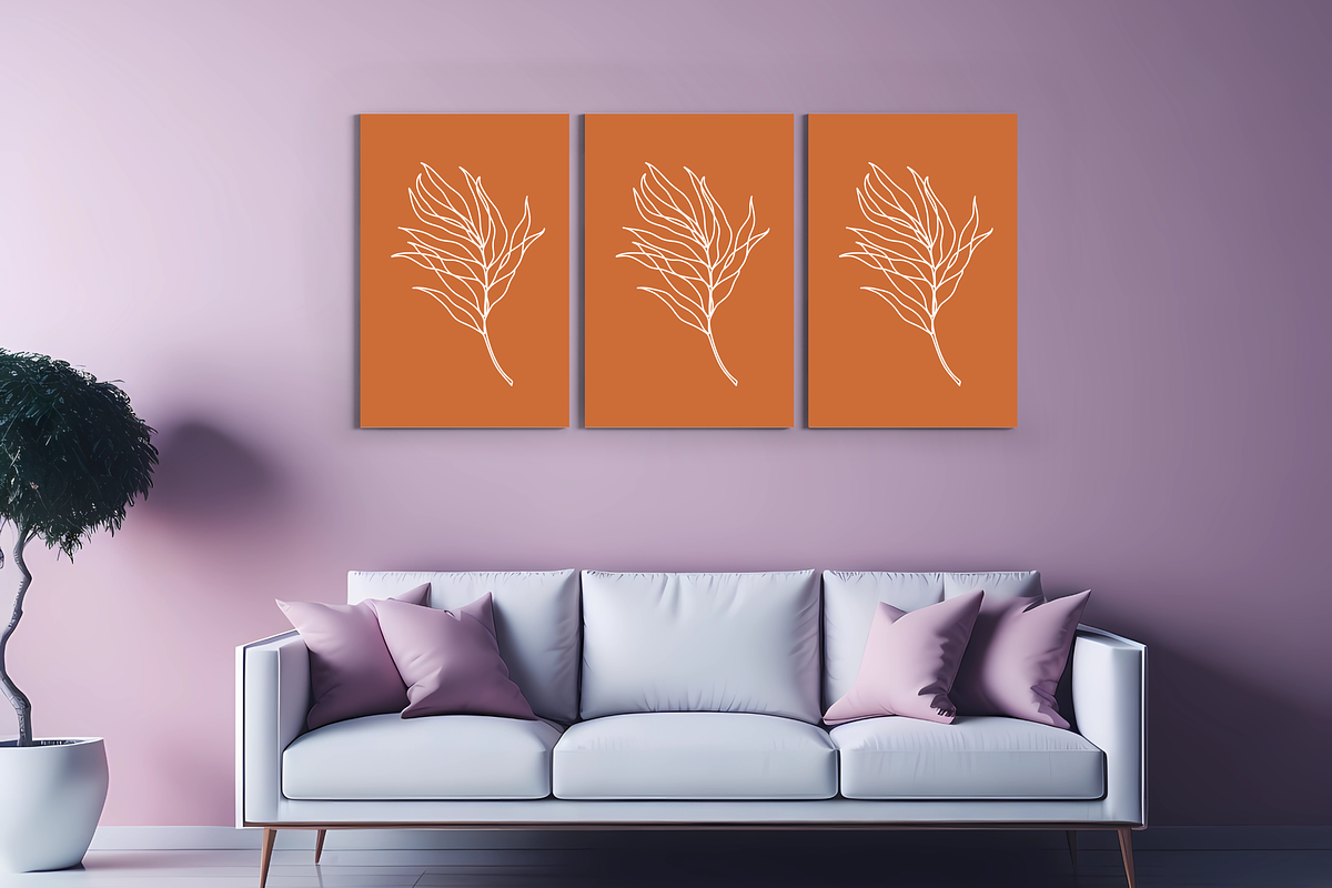3 Poster Wall Art Mockup, a Print Template by Ali's Designs (Photo 3 of 3)