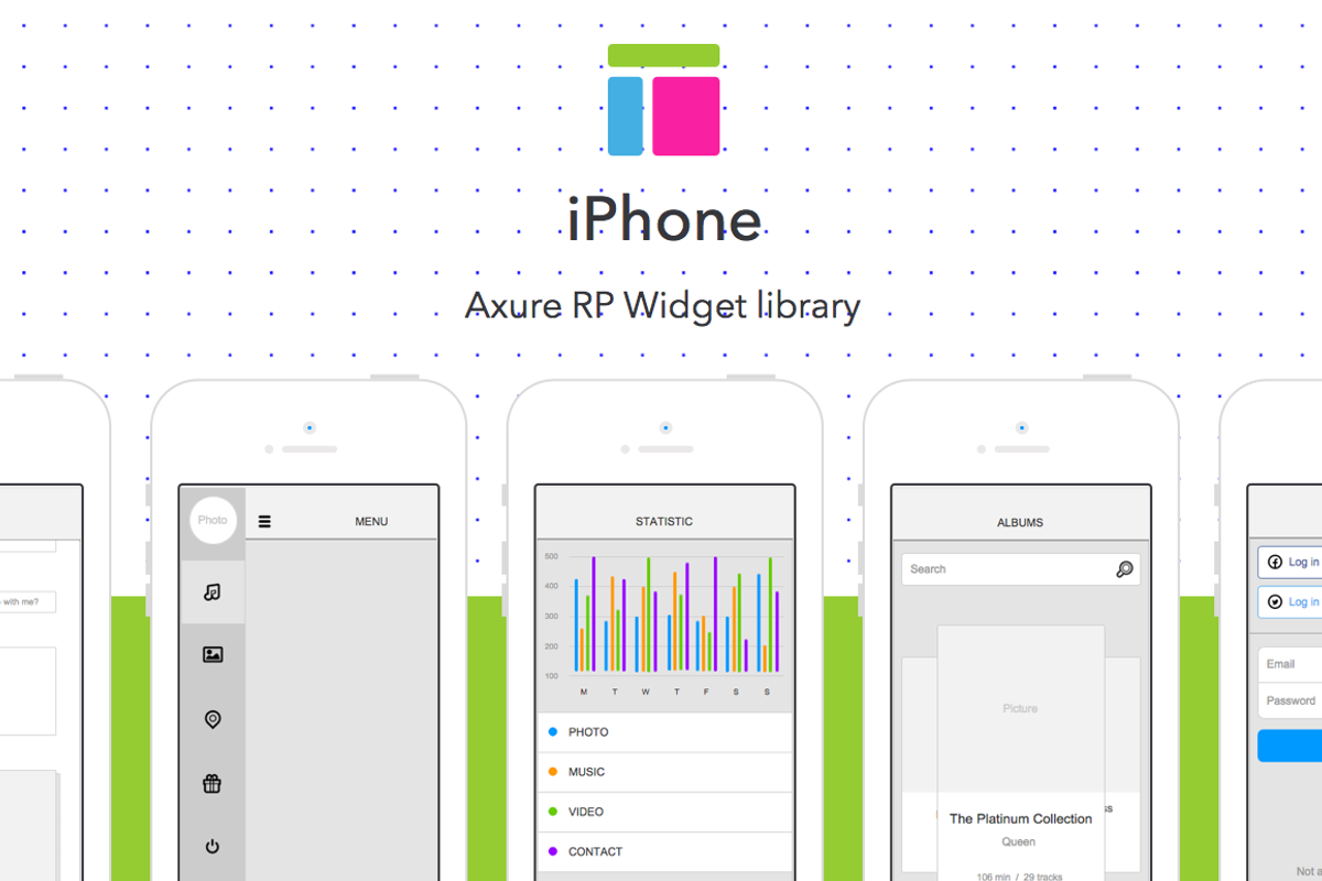 Axure widget library / iPhone 5