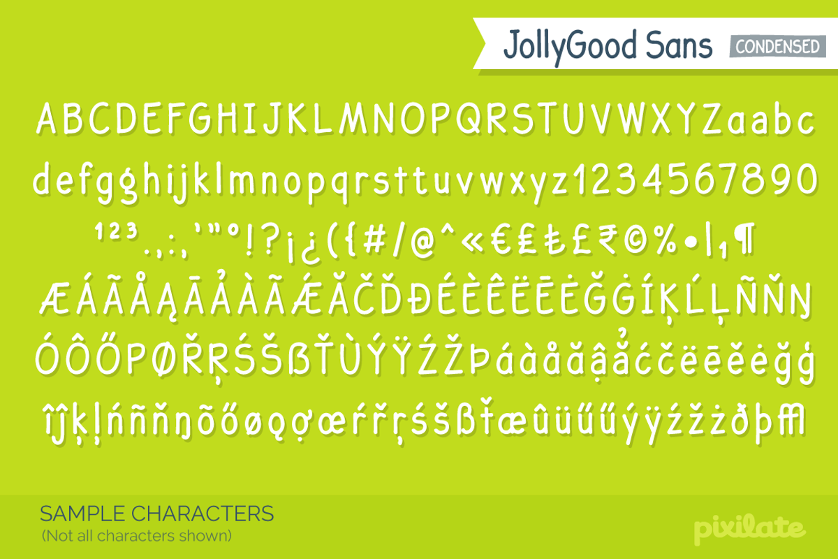 JollyGood Sans Condensed Complete preview 4