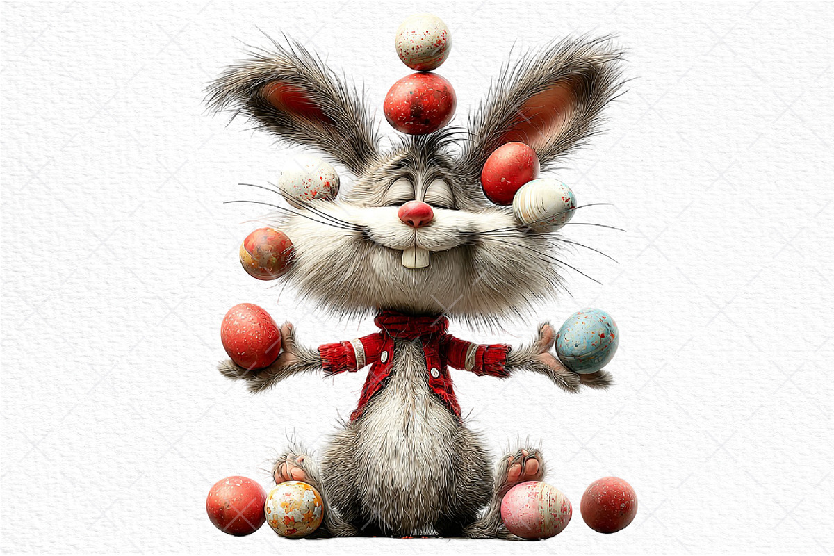 Quirky Easter Bunny Clipart Png, an Illustration by Craft Nest (Photo 9 of 11)
