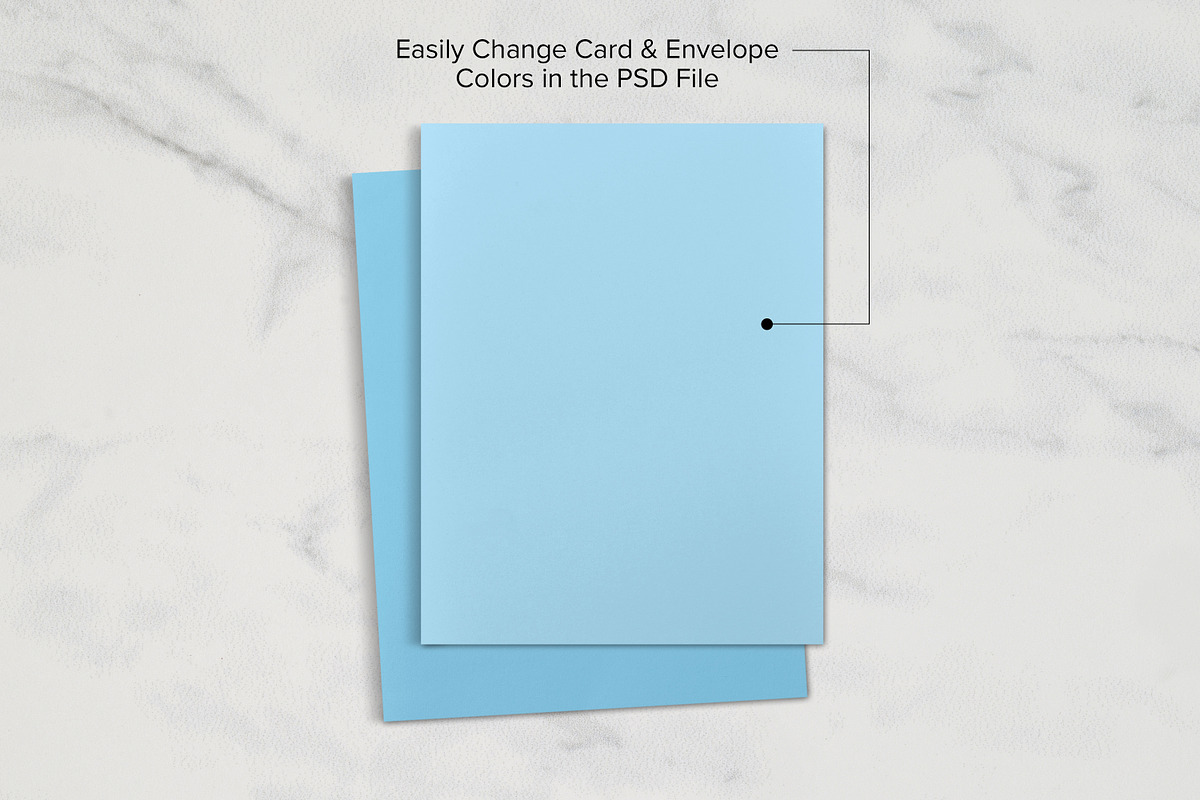 A2 Greeting Card Mockup Set - PSD, a Product Mockup by MelissaBMockups (Photo 4 of 12)
