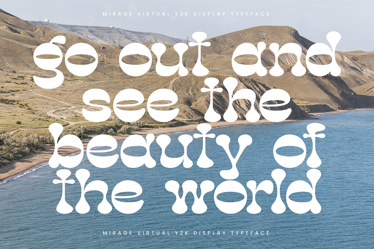 Mirage Virtual Retro Groovy Font, a Serif Font by timelesstype.co (Photo 2 of 20)