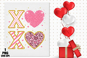 Glitter XOXO Valentine’s Day PNG, an Illustration by Daily.Designs (Thumbnail 4 of 5)
