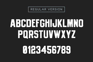 COLLEGE BLOCKA Vintage Block Font