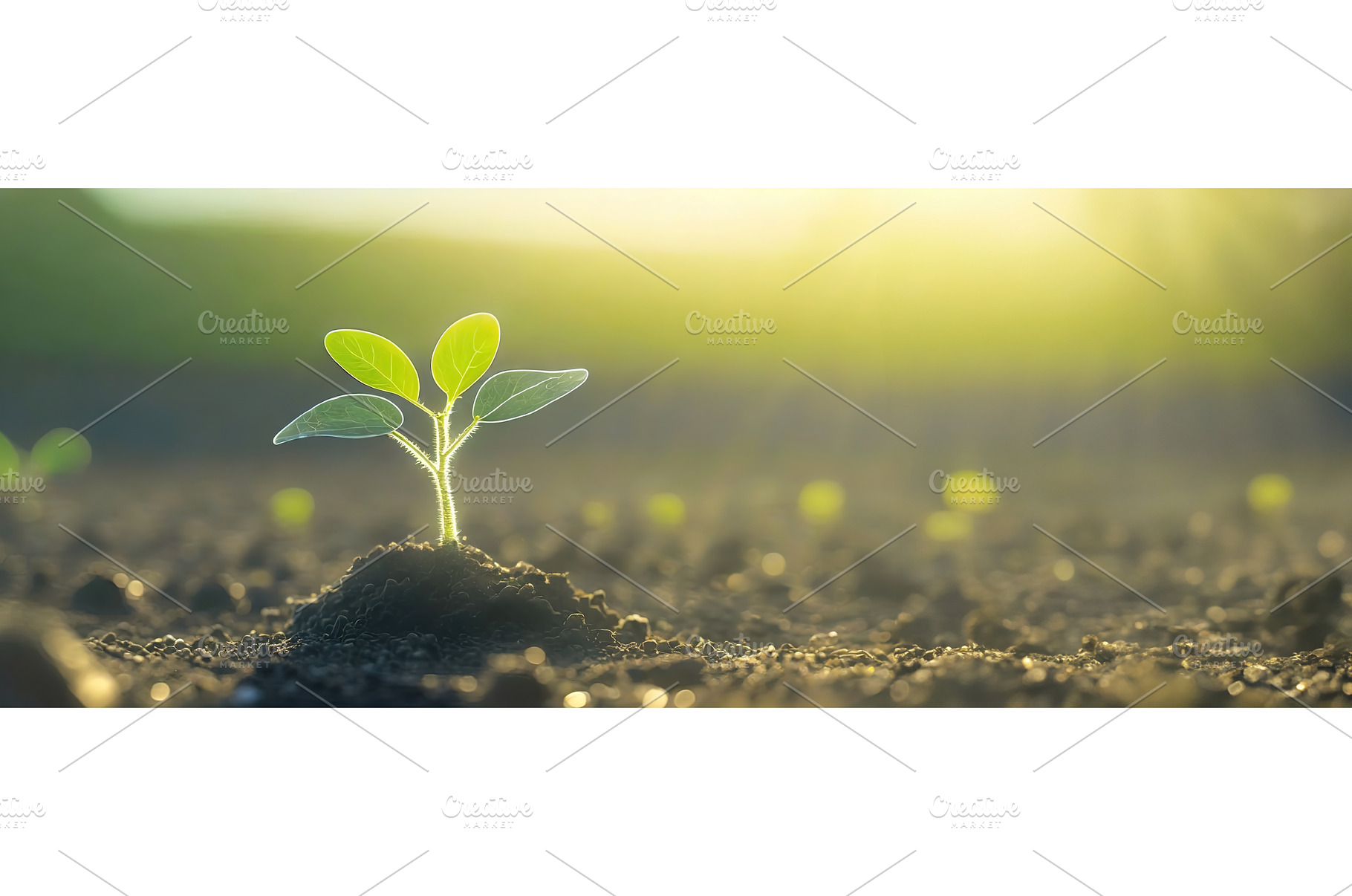 Young green plant emerging from rich, a Nature Photo by Igor Tichonow