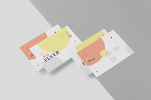 A6 Single Page Flyer Mockups