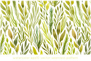 Watercolor herbs seamless pattern, a Pattern Graphic by IreneArt illustrations (Thumbnail 4 of 5)