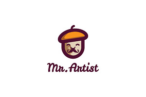 Mr Artist - Mascot Logo, a Branding & Logo Template by ashenterprise
