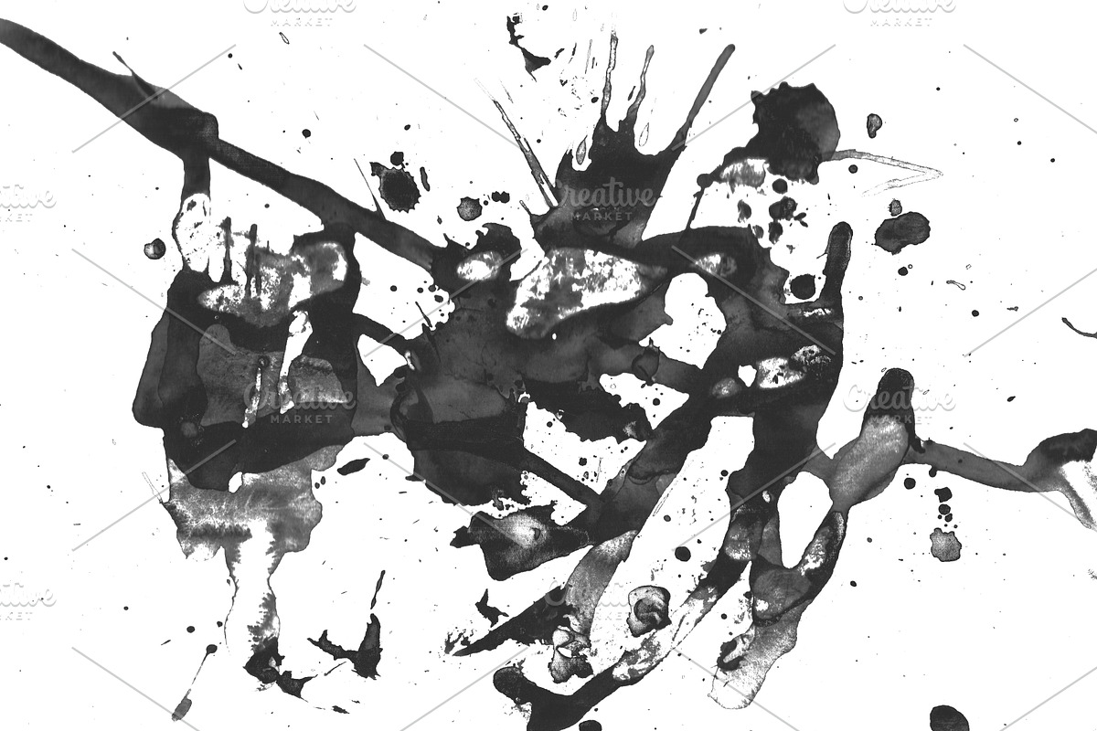 4 CoolSplatter Brushes for Photoshop, a Brush Add-On by PeoGeo Creative (Photo 2 of 8)