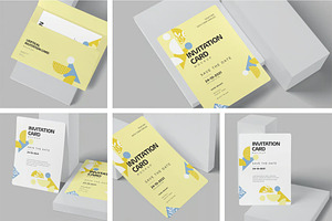 Beautiful 5x7 Invitation Card Mockup, an Advertising Mockup by megostudi0