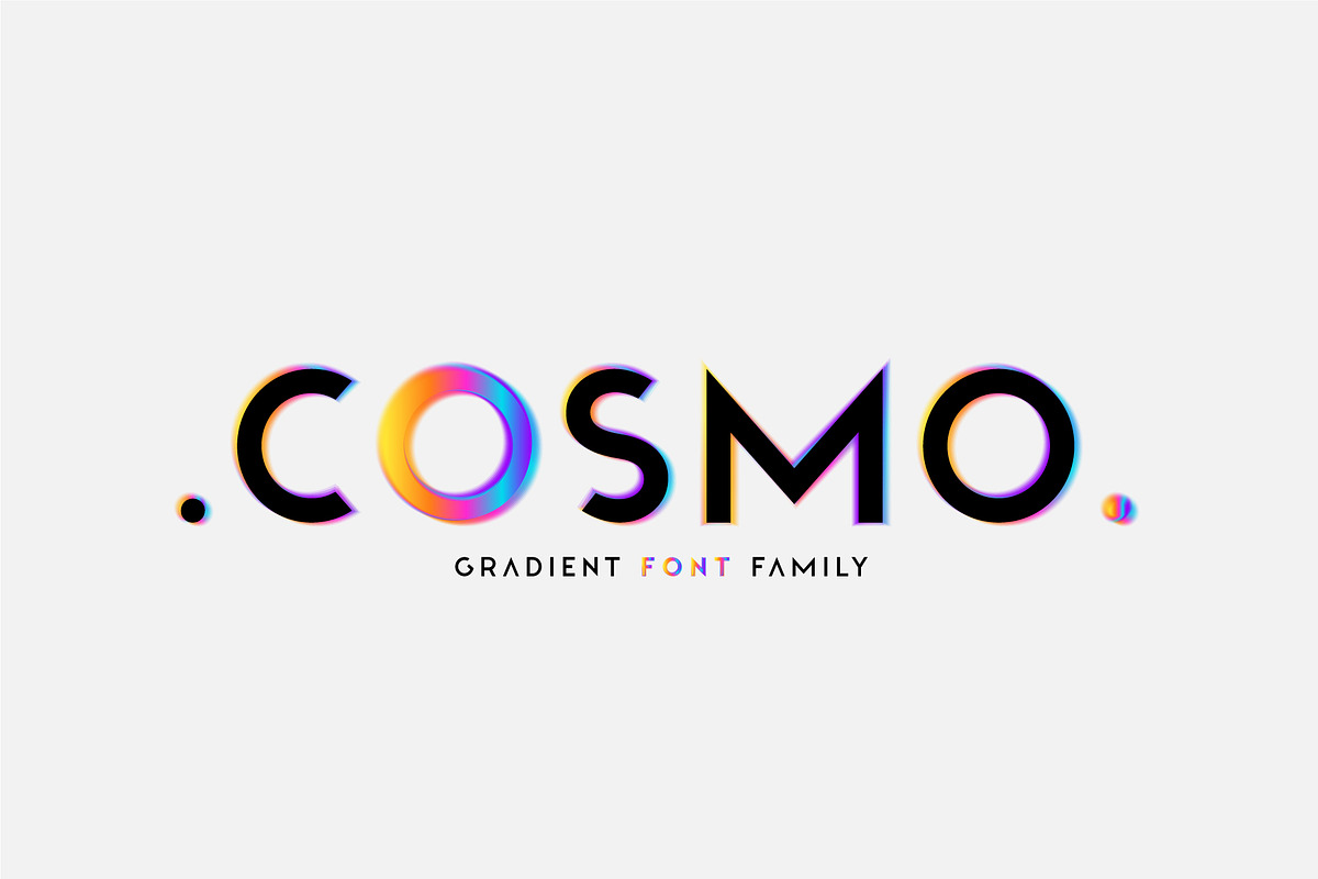 Cosmo. OTF-SVG Hologram family., a Symbol Font by Luxfont (Photo 1 of 9)