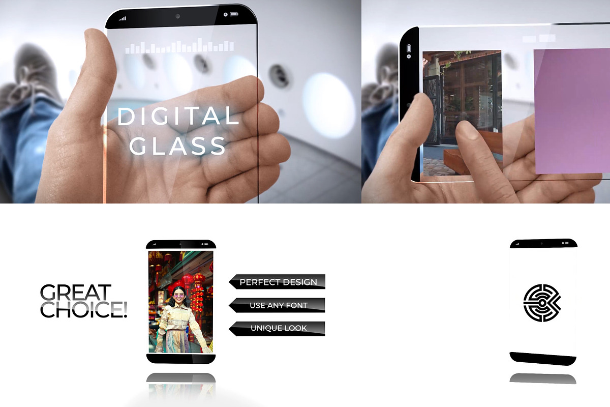 Digital Glass for Premiere Pro, a Templates & Theme by FlashFXbox (Photo 1 of 2)
