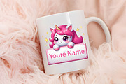 Cute pink baby unicorn, an Illustration by RobertsArt (Thumbnail 4 of 7)