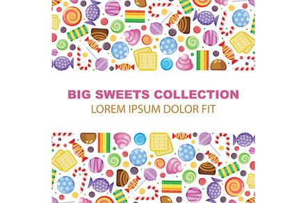 sweets background. childish candies