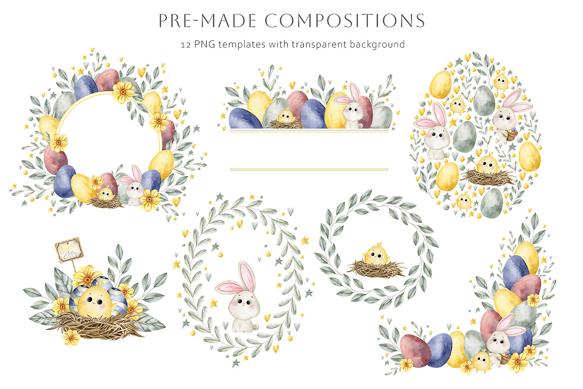 Happy Easter, a Seasonal Illustration by NellyaEgorova (Photo 3 of 9)