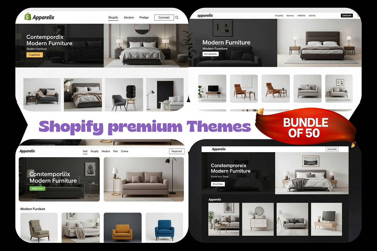 50 Modern E‑Commerce SHOPIFY THEMES, a Shopify Template by Crox Studio | Digital (Photo 37 of 59)