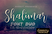 Shalimar Font Duo, a Script Font by Deeezy (Thumbnail 1 of 7)