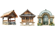 Museum Watercolor Clipart, an Illustration by Craft Nest (Thumbnail 3 of 8)