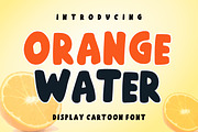 Orange Water Display Font, a Handwritten Font by Fourteen Letter (Thumbnail 1 of 7)