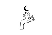 Hand Globe Silhouette Bundle, an Illustration by Designs_River (Thumbnail 18 of 31)