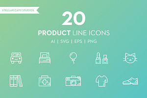 20 Product Line Icons