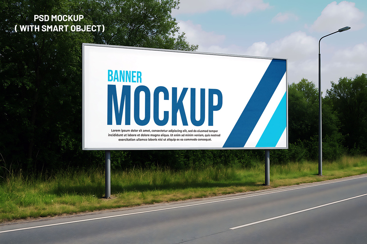 Epic outdoor Banner Mockup, a Device Mockup by indranesia