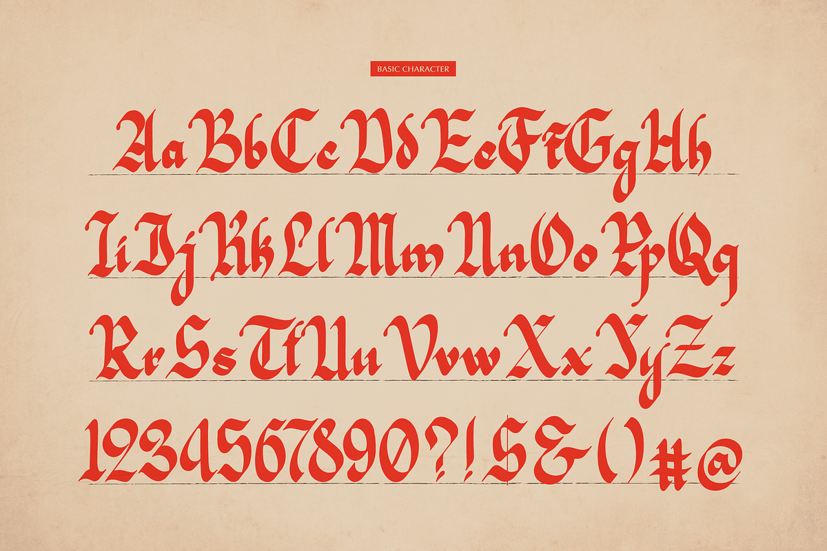 Braffyon | Blackletter Typeface, a Blackletter Font by Denustudios (Photo 10 of 12)