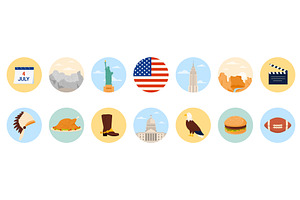 Travel to United States of America, an Object Illustration by Flashvector