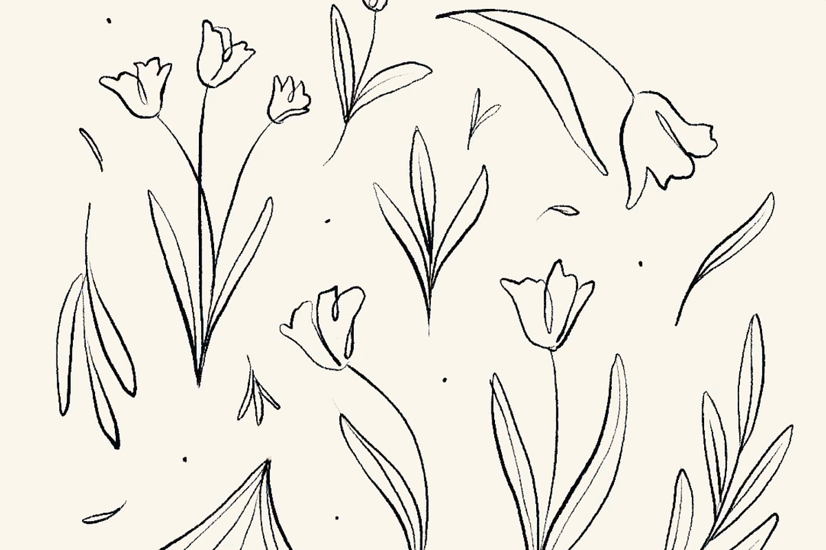 Organic Vintage Botanical Florals, a Decorative Illustration by Neptune Paper Co. (Photo 2 of 3)