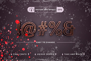 Grunge Rust - Editable Text Effect,