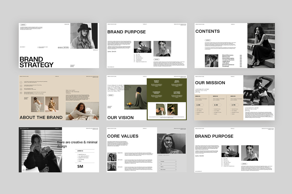 Brand Strategy Presentation Template, a Presentation Template by Alvi-Studio (Photo 3 of 8)