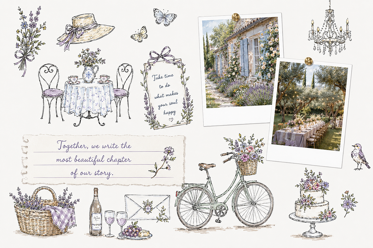 260 Wedding Cliparts, Frames, an Object Graphic by Olya Creative (Photo 6 of 13)
