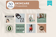 300 Skincare Canva Templates, a Social Media Template by Viral Content Design (Thumbnail 5 of 7)