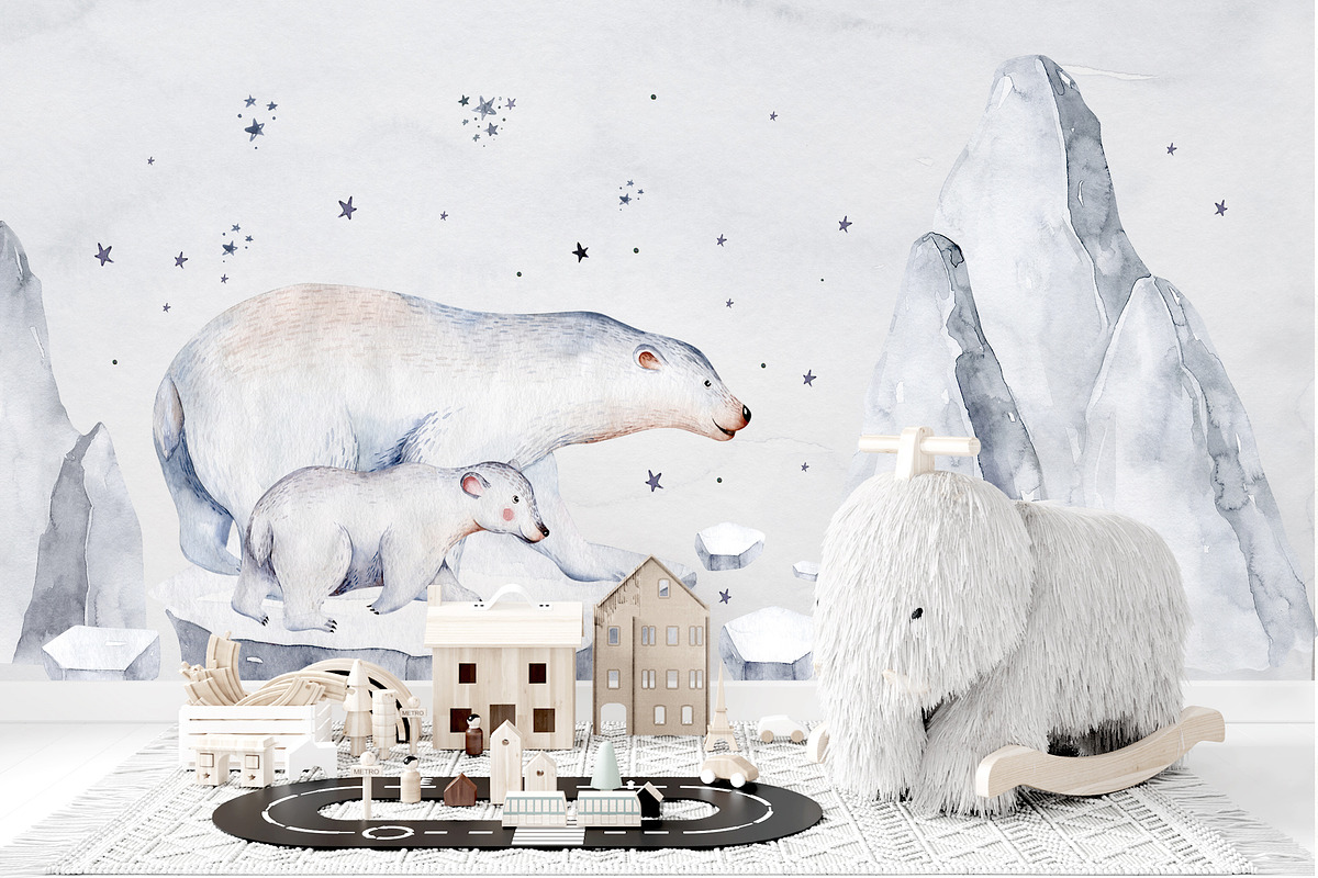 Arctic cute animals.  Watercolor set, an Animal Illustration by Peace ART (Photo 18 of 22)